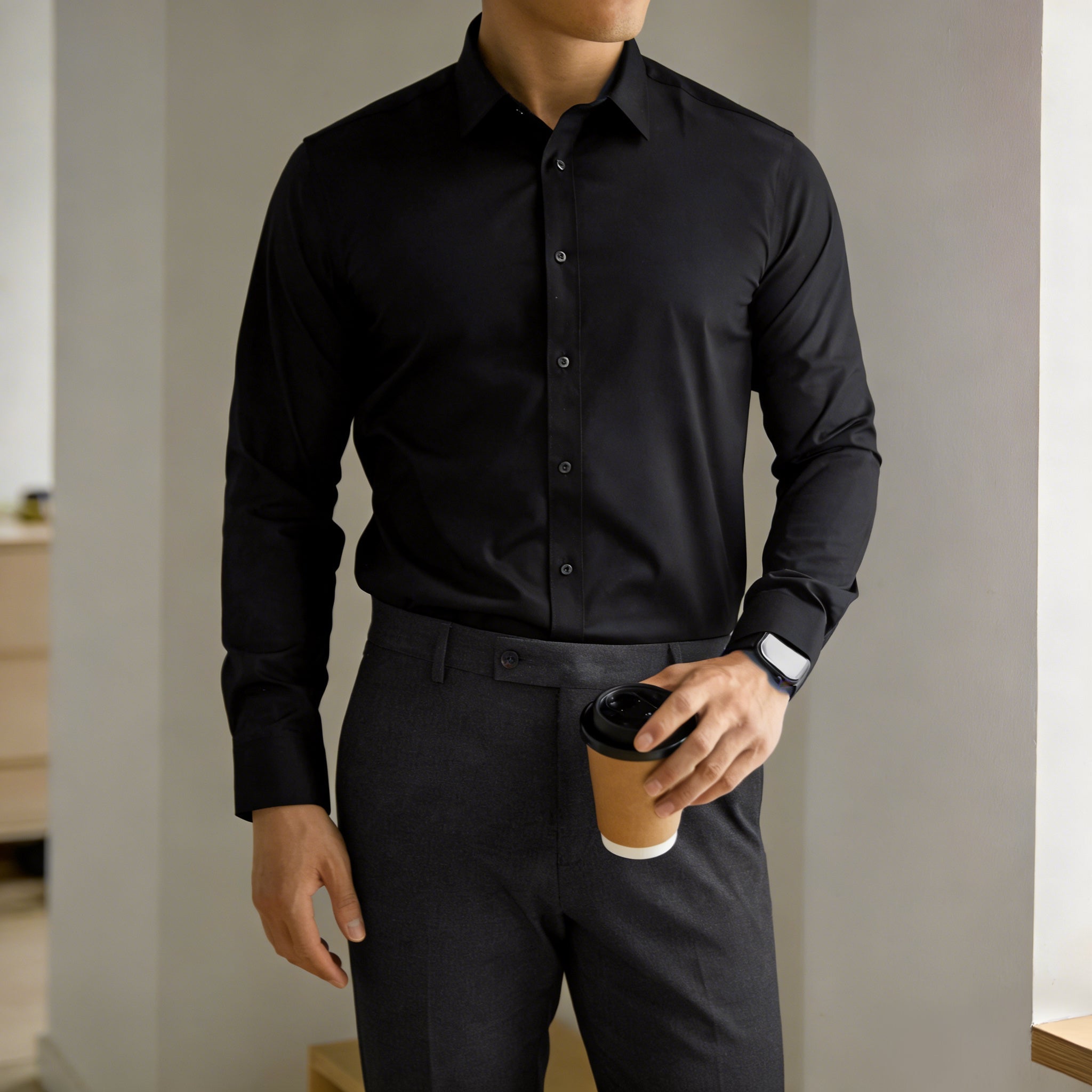The "Infinite" Performance Dress Shirt | 4-Way Stretch & Zero-Iron
